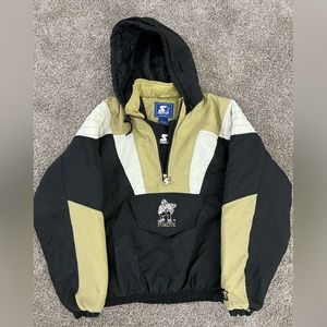 Vintage 90’s starter jacket Purdue Boilermakers pullover. Mens large